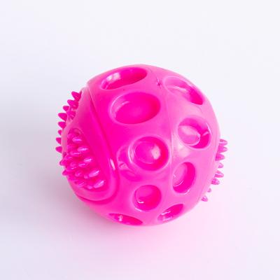 China Durable New Arrival Viable TPR Rubber Rebound Chewing Teeth Cleaning Squeaky Play Balls Pet Toys For Dogs for sale