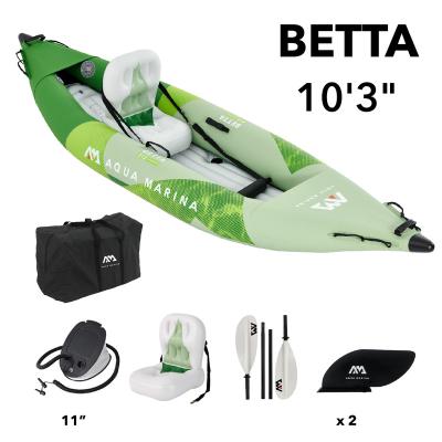 China Aqua Marina Better-312 PVC Laminated Inflatable Recreational Kayak - 1 Person. Inflatable platform. Reinforced PVC for sale