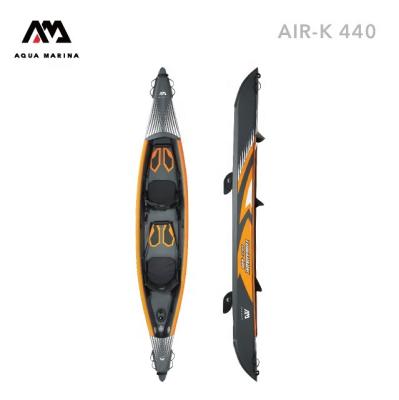 China DWF Aqua Marina Tomahawk AIR-K 440 2 Person DWF High End Kayak, Dual Action Pump, Zip Backpack, Kayak for sale