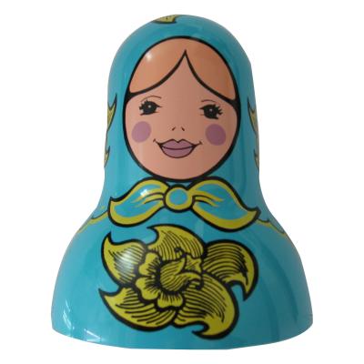 China Custom Design New Style Russian Food Doll Matryoshka Shaped Plastic Outer Cover for sale