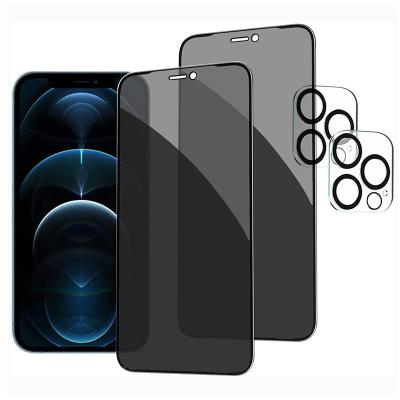 China Mobile Phone OEM 2.5D Privacy Anti-spy Tempered Glass Screen Protector Film for Iphone 12 13 14 15 Series for sale