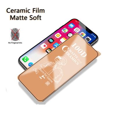 China Mobile Phone Hot Selling 100D Ceramic Anti-fingerprint Screen Protector AG Frosted Gaming Phone Film for sale