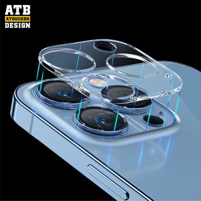 China Mobile Phone ATB HD One-piece Sticker Tempered Glass with Camera Lens Screen Protector for Iphone 14 for sale