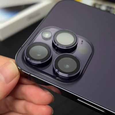 China Mobile Phone ATB Step Version Eagle Eye Metal lens Sticker Camera Lens Protector for Iphone 14 pro max film for sale