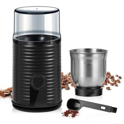 China Easy to Use/Clean Mini Electric Coffee Grinder Herb Coffee Bean Grinders Spice Grinder with Removable Stainless Steel Bowl for sale