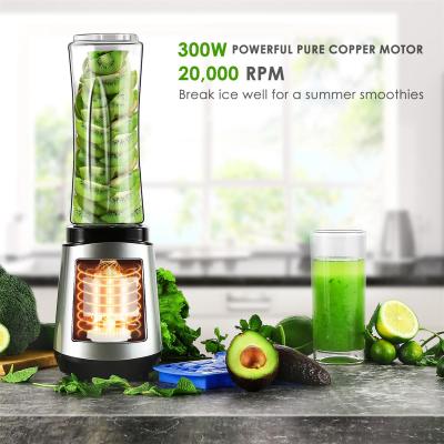 China Portable Mini Personal Juicer Blender Smoothies Maker Stainless Steel Fruit Juicer Blender Travel Easy To Use/Clean for sale