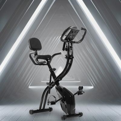 China SD-X01 Multi Functional Home Use Fitness Indoor Equipment Folding Magnetic Exercise Bike With Pull Rope for sale