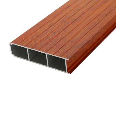 China door & Factory Supply 6063 Profiles High Quality Aluminum Wood Grain Double Window Extrusion Profile Side Gusset Plate for sale