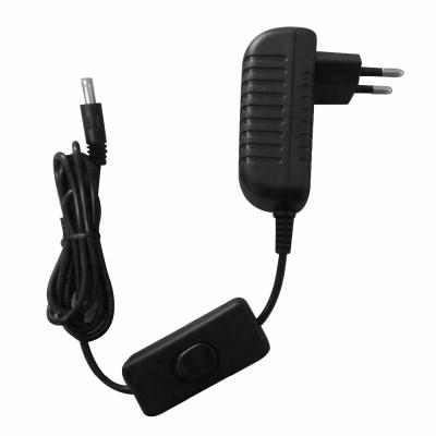 China CCTV AC DC Power Adapter 12V 1A 2A Power On/Off Switching Adapter With CE Approval for sale