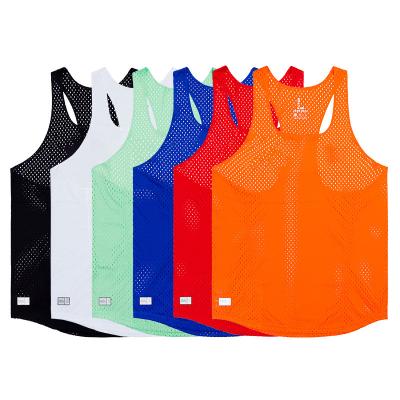 China Breathable Zero Resistance Marathon Vest Athletics Sports Training Ultralight Running Fitness Quick-Drying Mesh Competition Suit for sale