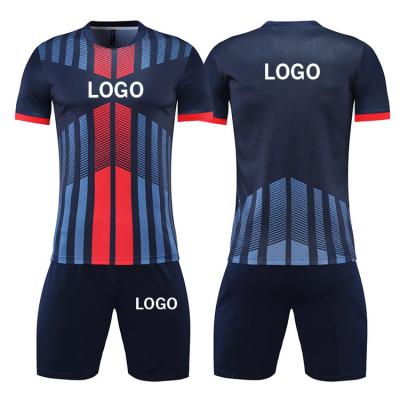 China Sets Adult Kids Customized Football Wear Soccer Jersey Team Uniform Training Suits United Kits Men And Youth Shirts for sale