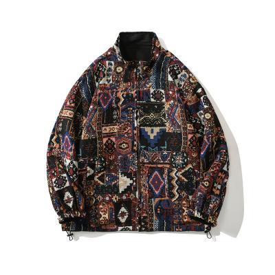 China 2022 QUICK-DRY spring and double-sided collar jacket loose and lazy ethnic men's jacket retro style autumn double-sided trend of new for sale