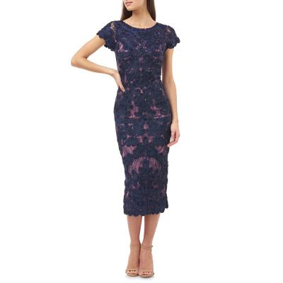 China High Quality Anti-Static Cheap Customized Women Fashion Lace Up Knee-Length Dress Dresses for sale