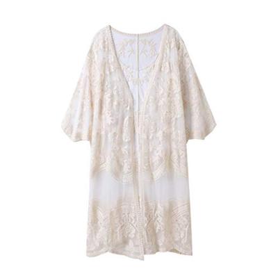 China Anti-pilling hot sale fashion lace blouse cover up beach wear bikini blouse 2020 for sale