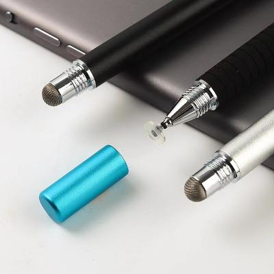 China Aluminum Custom New Logo Using Screen Flexible Smooth Touch Drawing Comfort Grip Reciprocating Capacitor Pen for sale