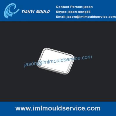 China thin-walled rectangular containers lids mould, Clear rectangular lid mould tool for sale