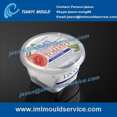 China 280ml thin wall plastic food packaging containers mould, 280ml thin wall sauce containers for sale