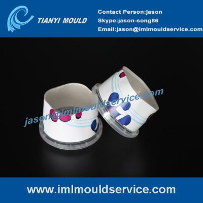 China 200g plastic Sweet Packaging Containers mould with In-Mould -Label for sale