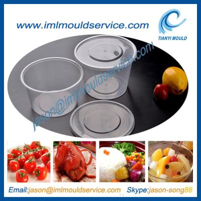 China China 750ml custom plastic disposable thin wall fruit bowl injection molds supplier for sale