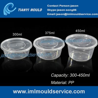 China 300ml or 375ml or 450ml disposable transparent plastic bowl and soup bowl mould for sale