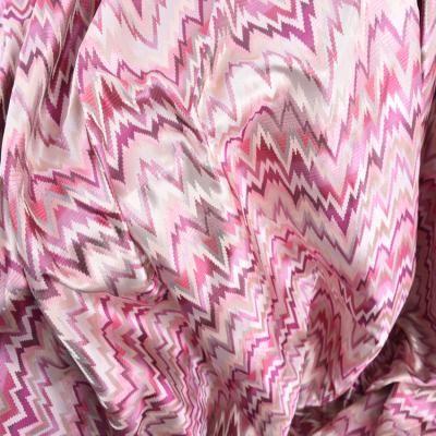 China Pure Pink Jacquard Fabric 100% Silk Fabric 100% Silk Jacquard Silk Weave for sale