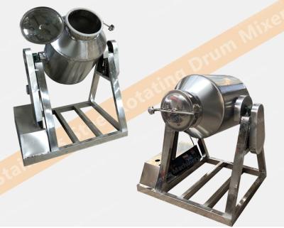 China Powder 200 Liter Stainless Steel Drum Small Powder Mixer Rotary Cylinder Mixer for sale