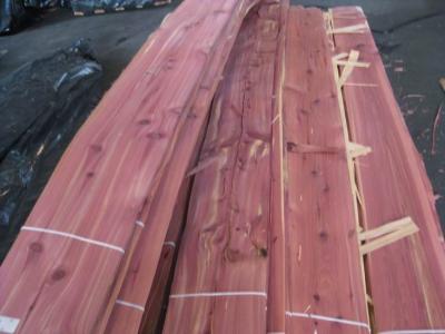 China Natural Aromatic Red Cedar Wood Veneer Sheet Crown/Quarter Cut for sale