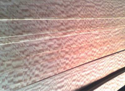 China Natural Makore Wood Veneer Sheet Quarter Cut (QC) for sale