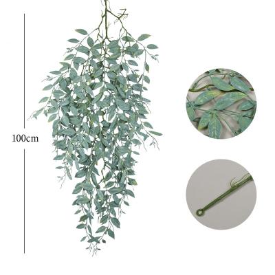 China Luxury High Quality Home Decoration Hanging Bush Plants Artificial Pea Pods Wall Hanging for sale