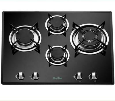 China Household Kitchen Appliacne 4 Burner Gas Hob Gas Stove Integrated Gas Cooker for sale