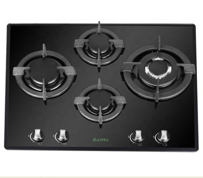 China 62cm Burners Tempered Glass Gas Stove Gas Hob Gas Cooker For Household Kitchen Appliances BH288-12Because 4 for sale