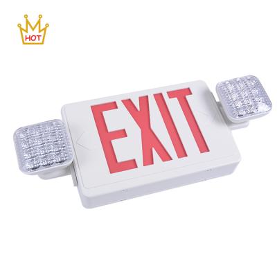 China Household Emergency Lighting Emergency Led Light Emergency Emergency Exit Combo Sign With Rechargeable Battery for sale