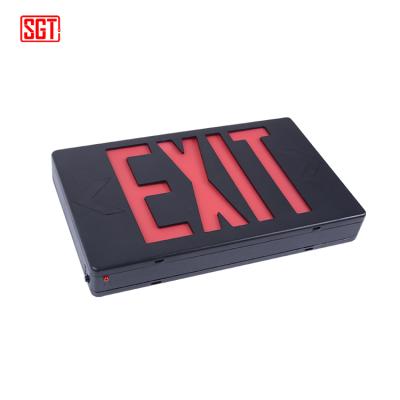 China 2019 Commercial Black Wall Mounted Emergency Exit Sign for sale