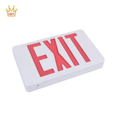 China Led lighting products American standard EXIT emergency lighting and led emergency exit light with battery holder led exit sign for sale