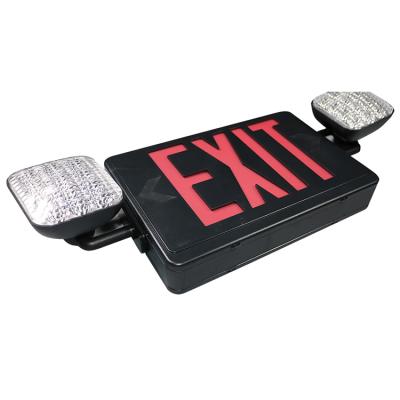 China Commercial salida american standard sign emergency exit combo light emergency led light two head for sale