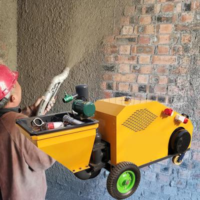 China Construction Portable High Pressure Construction Cement Mortar Spraying Plastering Machine for sale