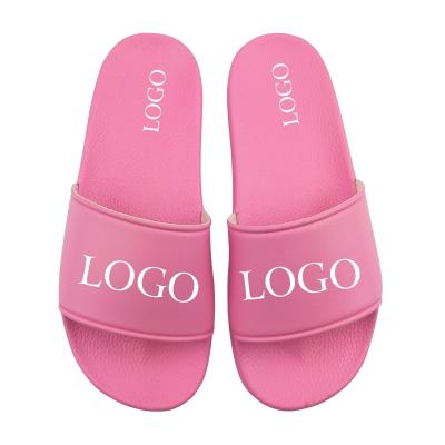 China Beach Slide Anti Slip Shoes Foot Wear Customized Simple Design Slides Customized Logo Slippers for sale