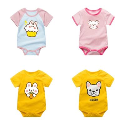 China Wholesale 100% cotton 100% cotton shorts sleeving newborn baby clothing gift set different styles for baby rompers for sale