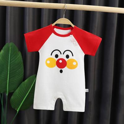 China New Children's 100% Cotton 100% Cotton Overall High Quality 100% Cotton Baby Romper Summer Short Sleeve Baby Overalls for sale