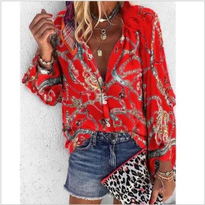 China Anti-pilling Factory Price Custom Print All Over Hawaiian Shirts Women Short Sleeve Hawaiian Beach Shirt Full Color Print Anti-pilling for sale