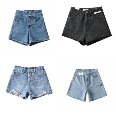 China 2022 Anti Wrinkle Ladies Summer Tassel Denim Shorts Jeans For Women High Waist Jeans Shorts Woman for sale