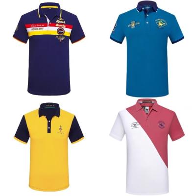 China Highest Quality 100% Cotton Men's T-Shirts Short Sleeve Polo Fashion Short Sleeve Summer Polo Shirt for sale