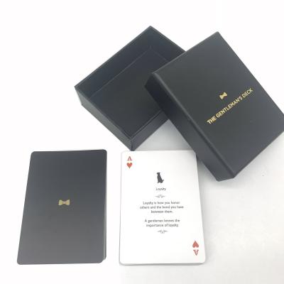 China Custom Printed Waterproof Plastic Poker Cards With Rigid 2PCS Box 63x88mm for sale