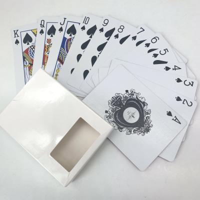 China 300gsm Casino Poker Cards 63*88mm German Black Core Paper for sale