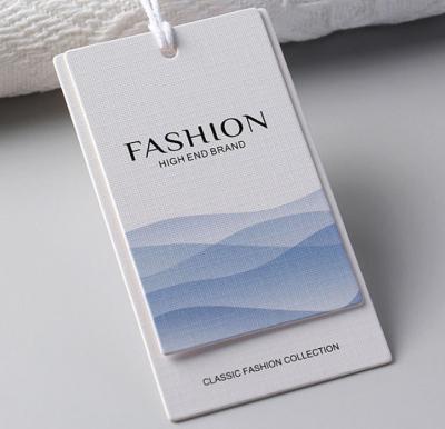 China Luxury Printed Hang Tags 800gsm Eco Swing Tags Matt Laminated for sale