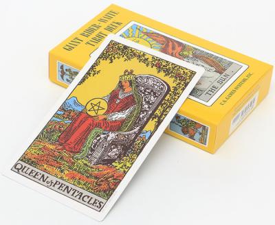 China CMYK Printing 350gsm Coated Paper 78 Printable Tarot Cards for sale