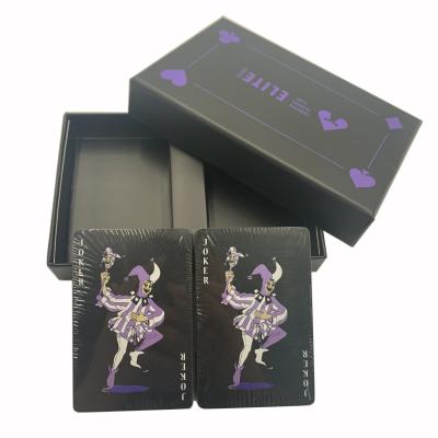 China Custom Logo Printed Waterproof 0.3 - 0.32mm PVC Poker Cards for sale