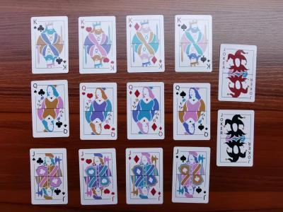 China Custom Eco Friendly 300gsm C2S Art Paper Poker Cards 57x87mm for sale