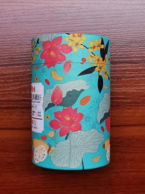 China CMYK 4C Printing Cardboard Cylinders Aluminum Foil Food Kraft Paper Cans Packaging for sale