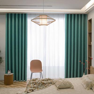 China Blackout Lospring Factory Japan Style High Quality Soft Heavy Ready Made Window Curtains For Living Room for sale